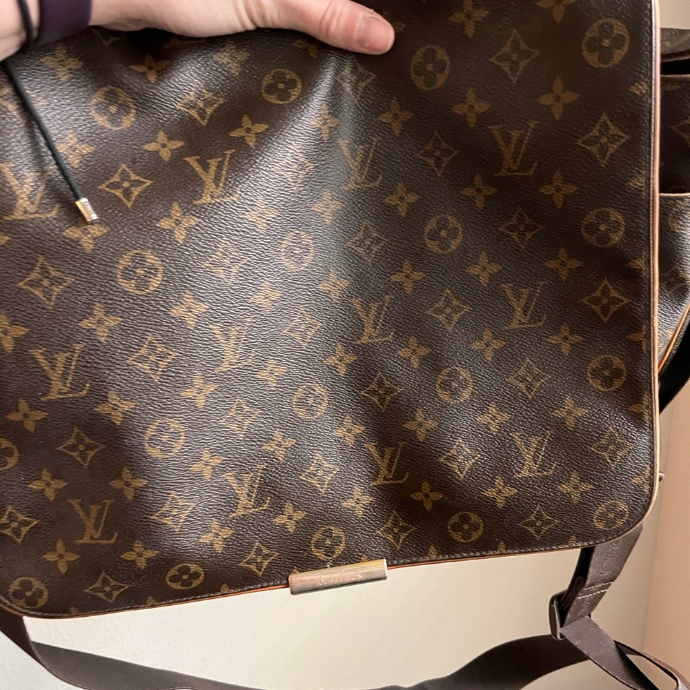 Brown used leather